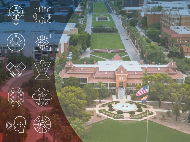 ai icons over u of a campus